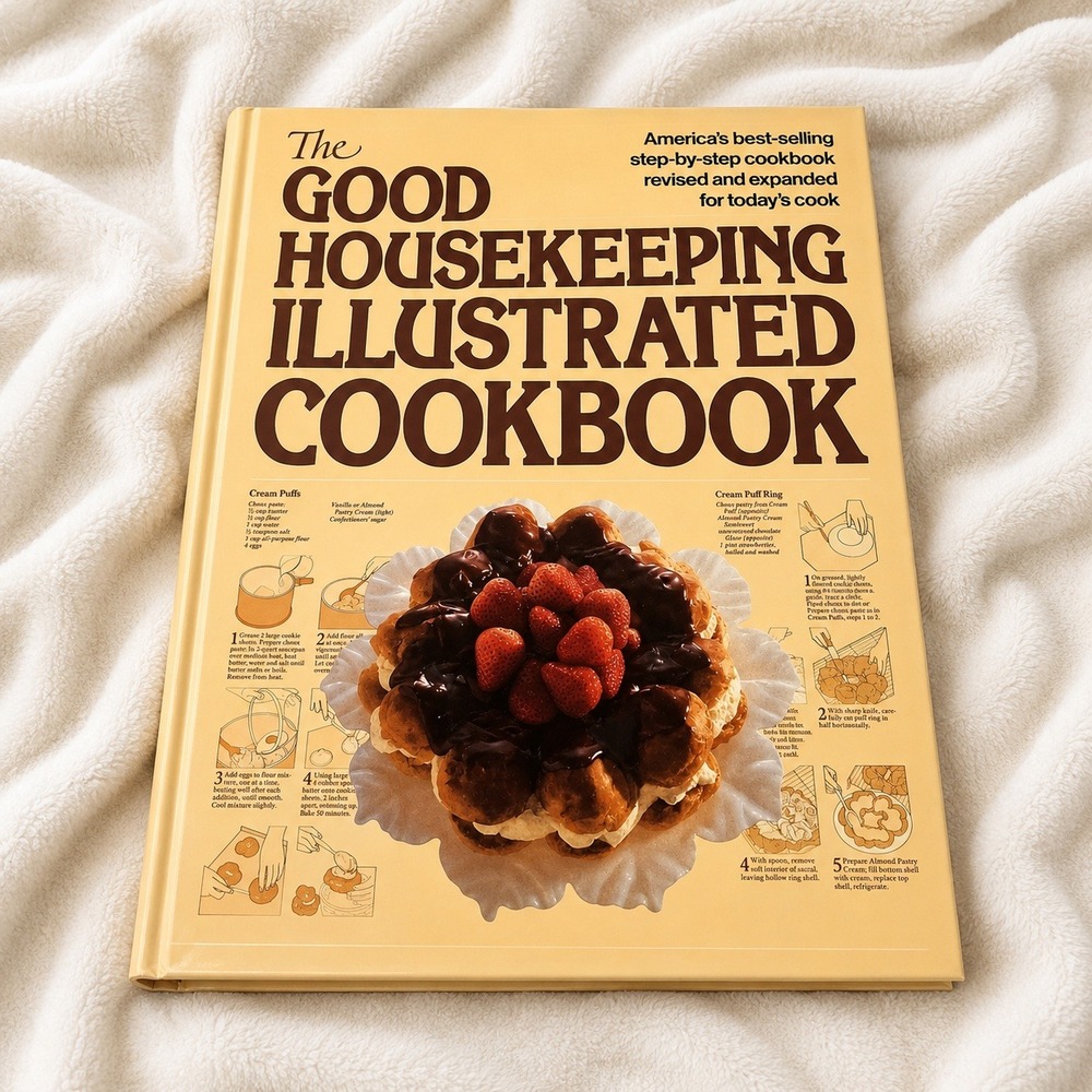 VTG 1989 Good Housekeeping Illustrated Cookbook Hardcover Recipes‎ Desserts Meat